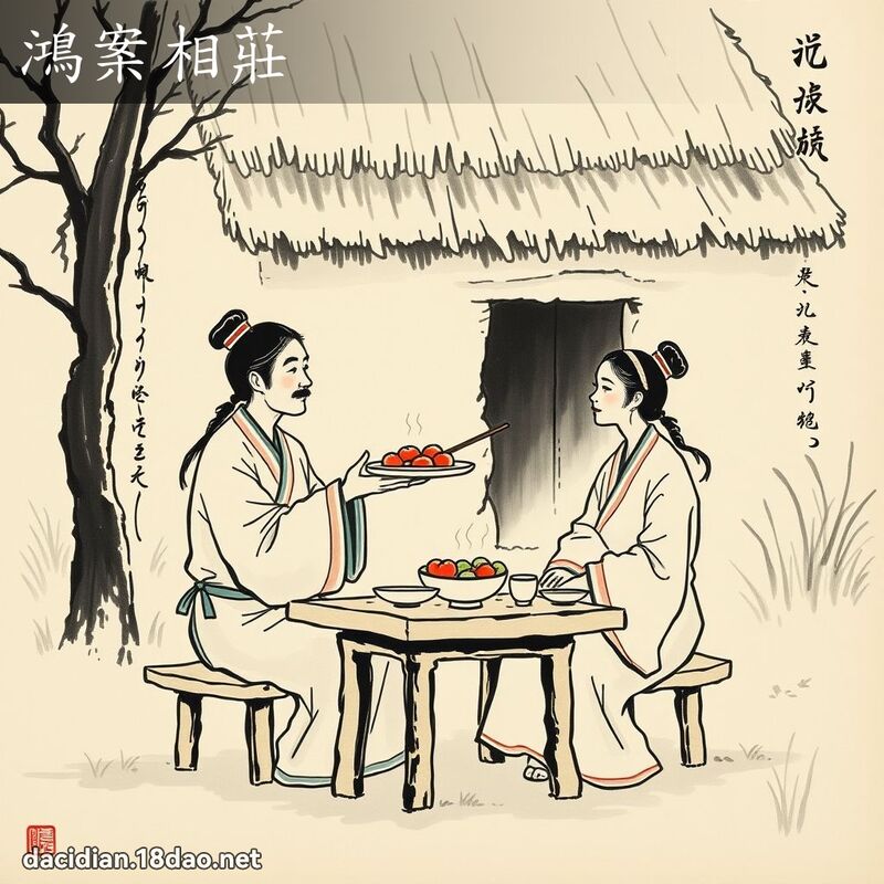 鸿案相庄 配图