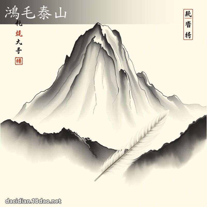 鸿毛泰山 配图