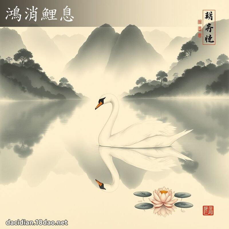 鸿消鲤息 配图