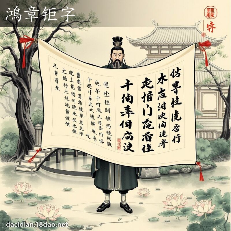 鸿章钜字 配图