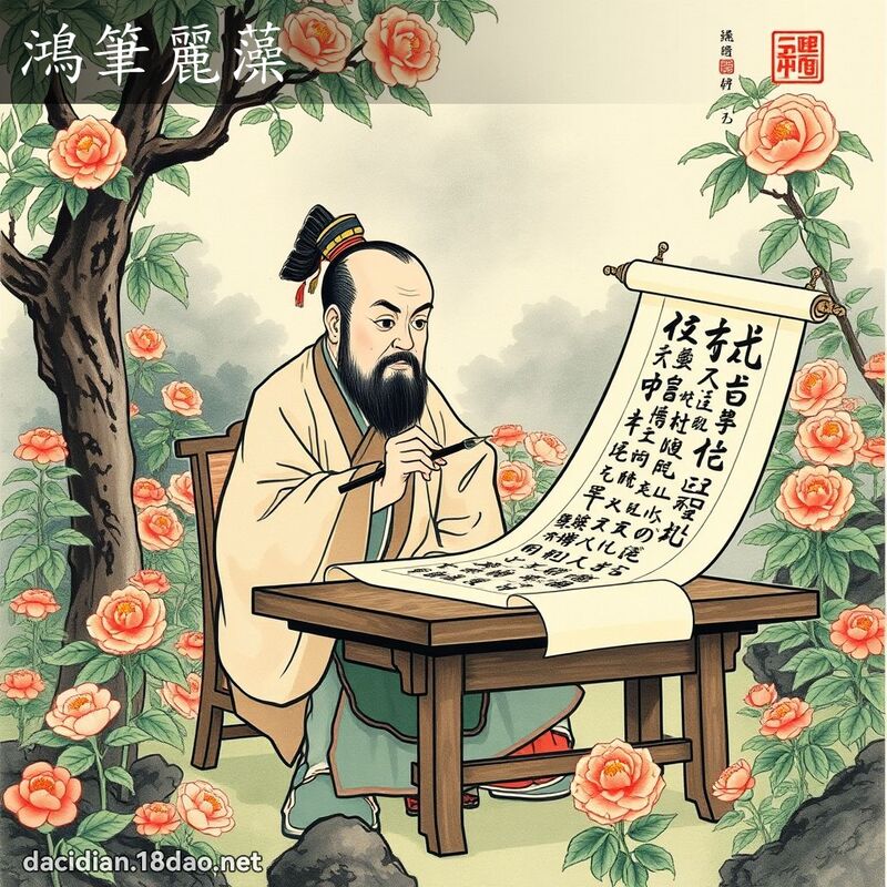 鸿笔丽藻 配图