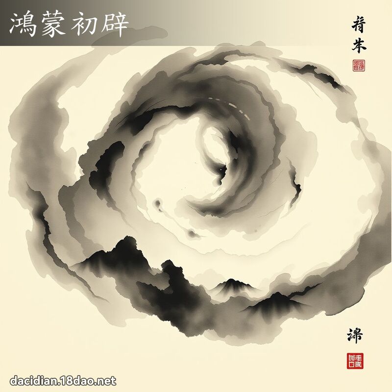 鸿蒙初辟 配图