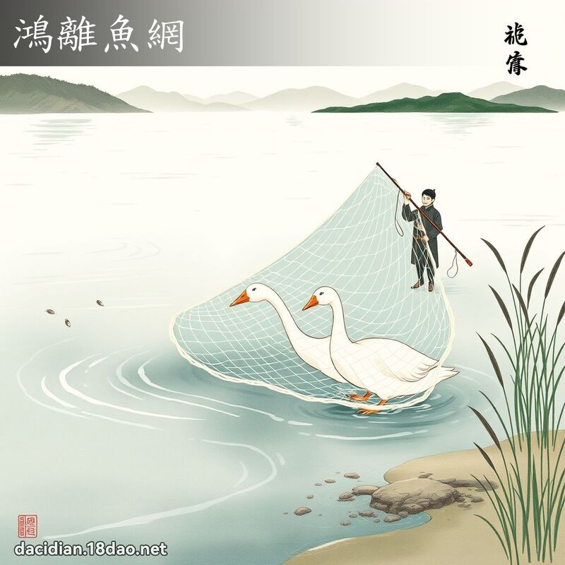 鸿离鱼网 配图