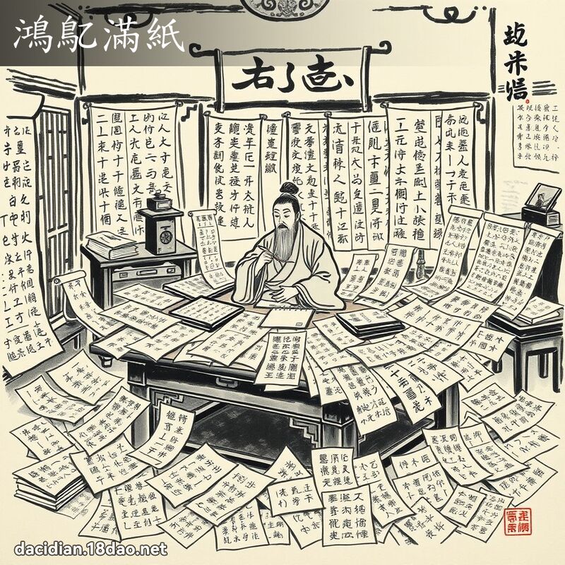 鸿鳦满纸 配图