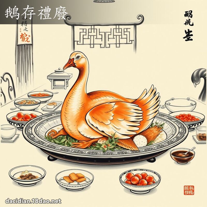 鹅存礼废 配图