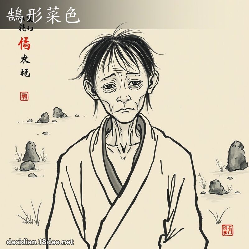 鵠形菜色 配图