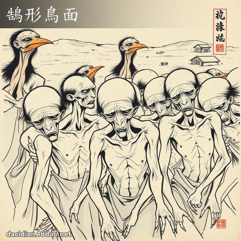 鵠形鸟面 配图
