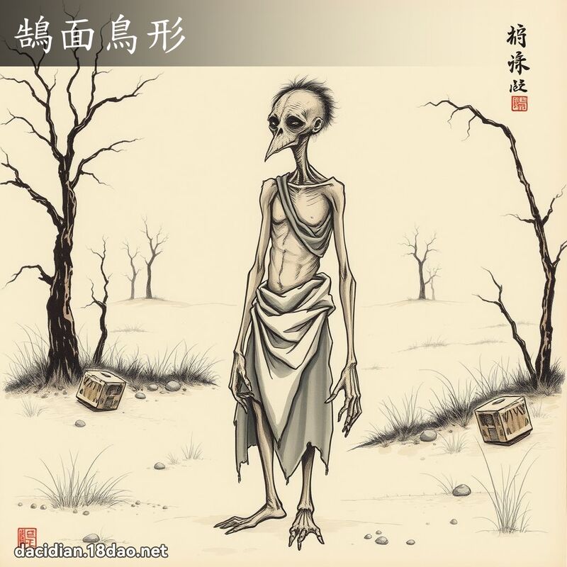 鵠面鸟形 配图