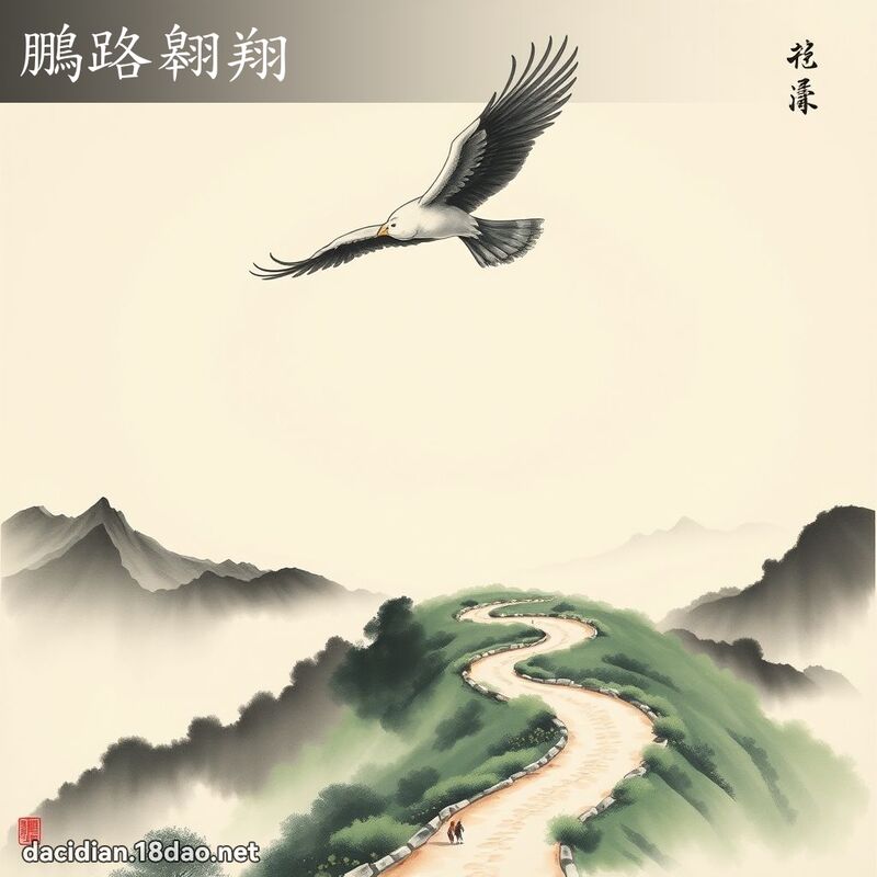 鹏路翱翔 配图