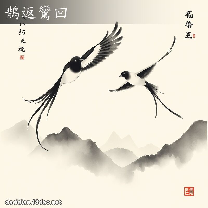 鹊返鸾回 配图