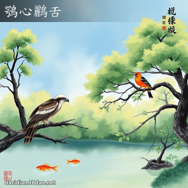 鶚心鸝舌 配图