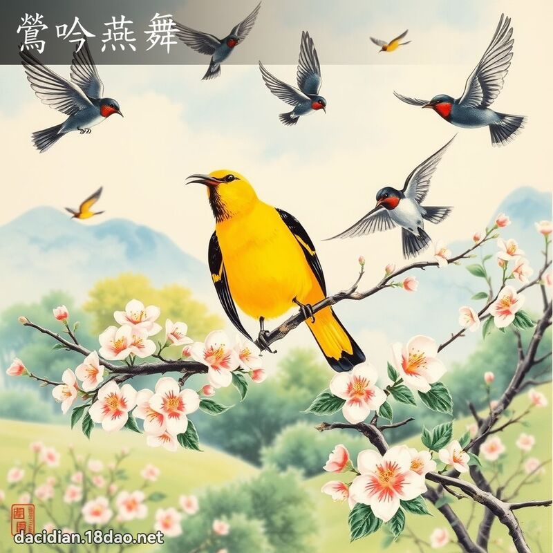 鶯吟燕舞 配图