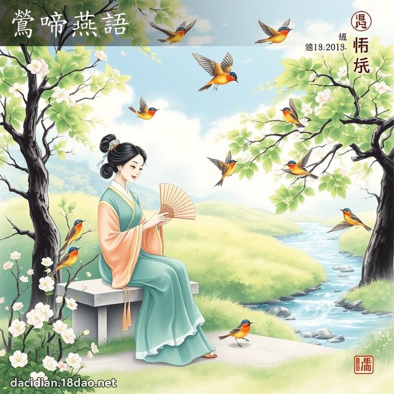 鶯啼燕语 配图