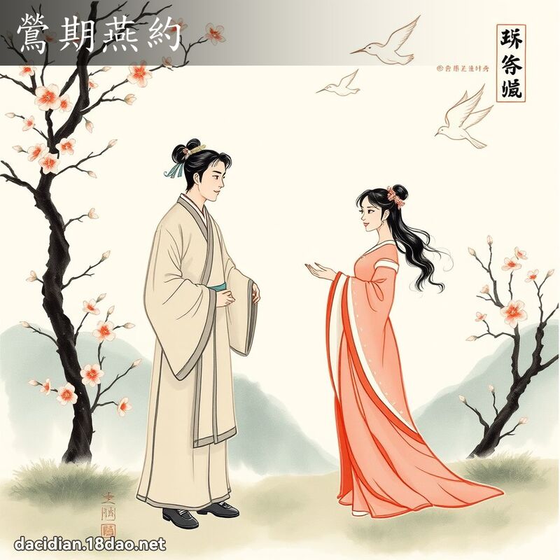 鶯期燕约 配图