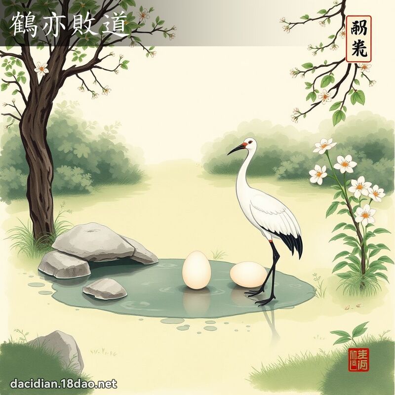 鹤亦败道 配图