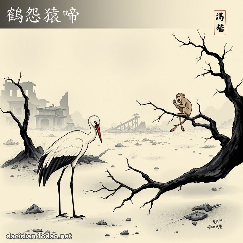 鹤怨猿啼 配图