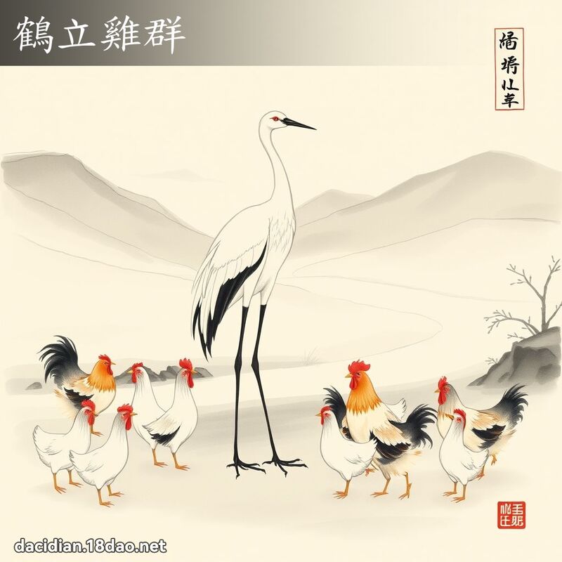 鹤立鸡群 配图