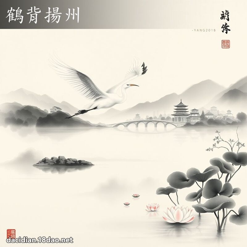 鹤背扬州 配图