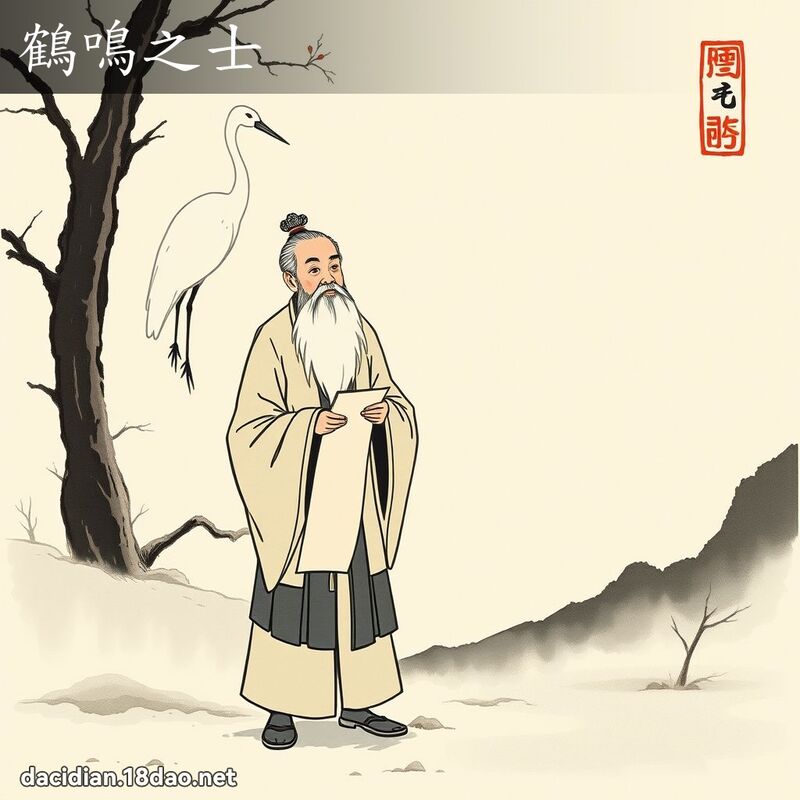 鹤鸣之士 配图