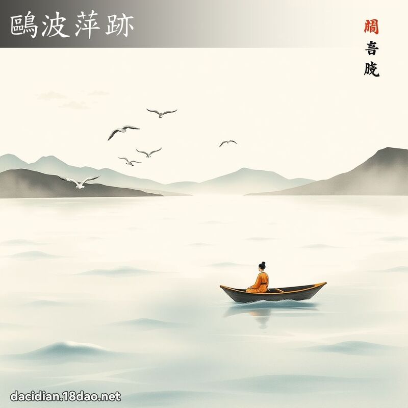 鸥波萍跡 配图