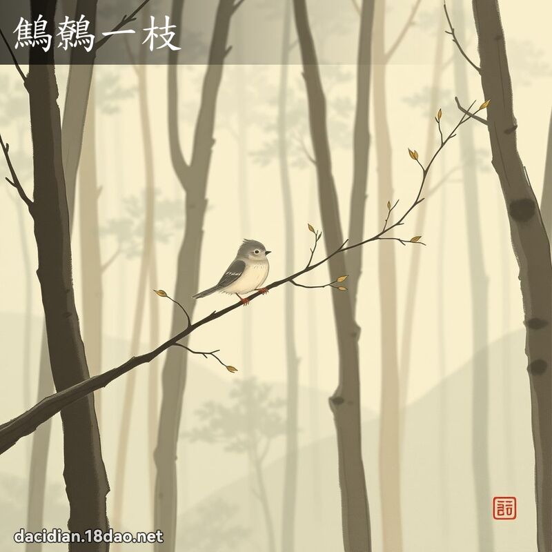 鷦鷯一枝 配图