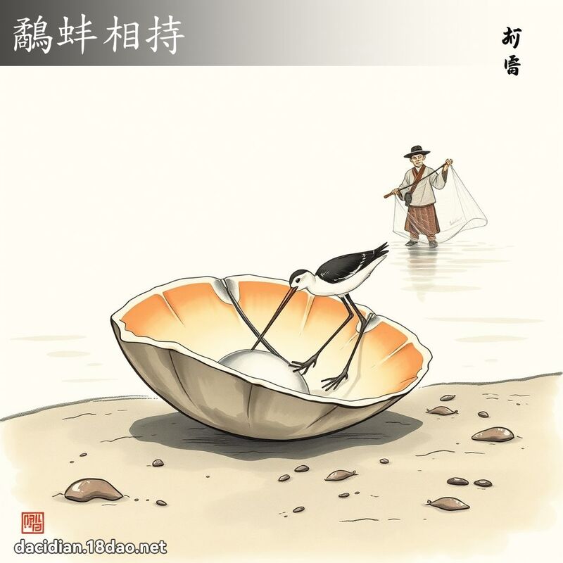 鷸蚌相持 配图