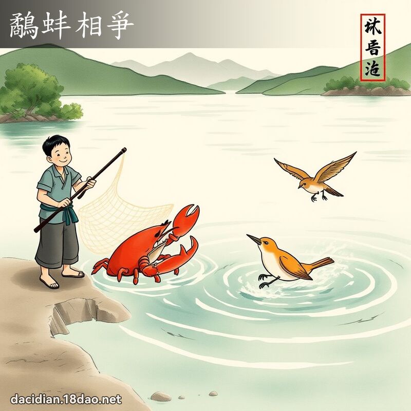 鷸蚌相爭 配图