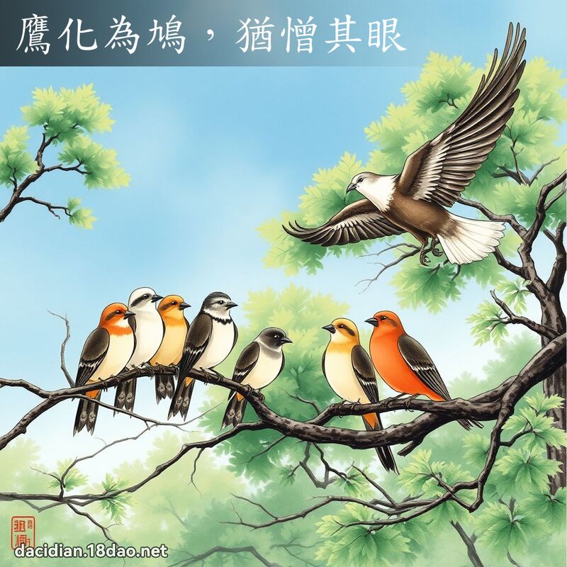 鹰化为鳩,犹憎其眼 配图