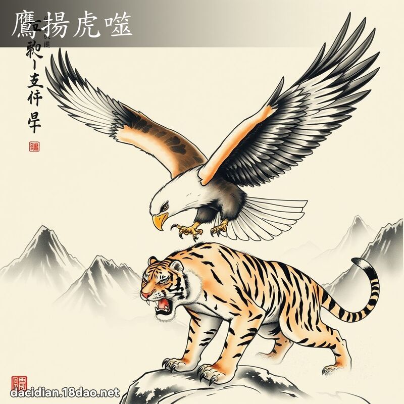 鷹揚虎噬 配图