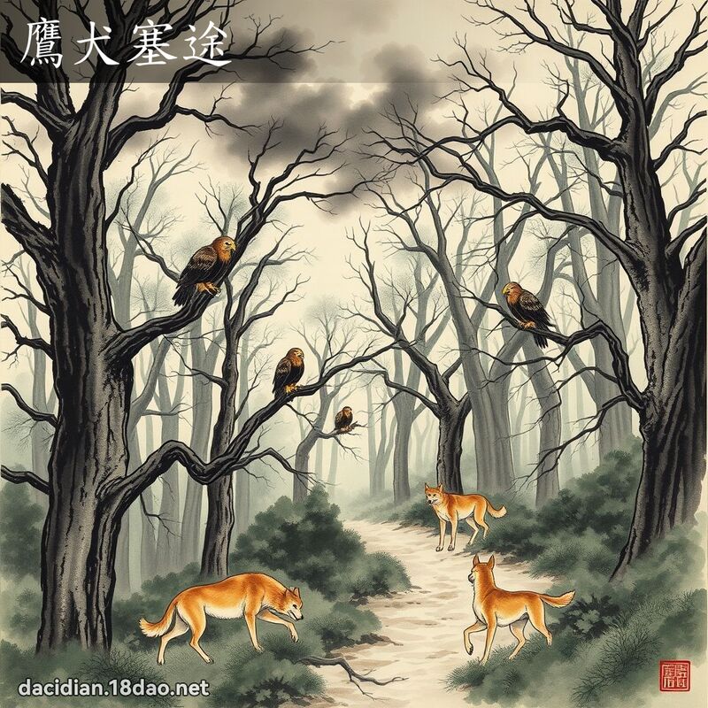 鷹犬塞途 配图