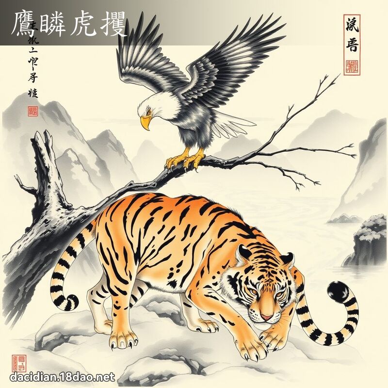 鷹瞵虎攫 配图
