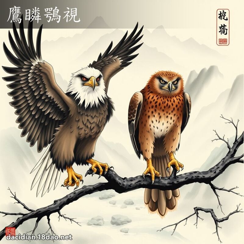 鷹瞵鶚視 配图