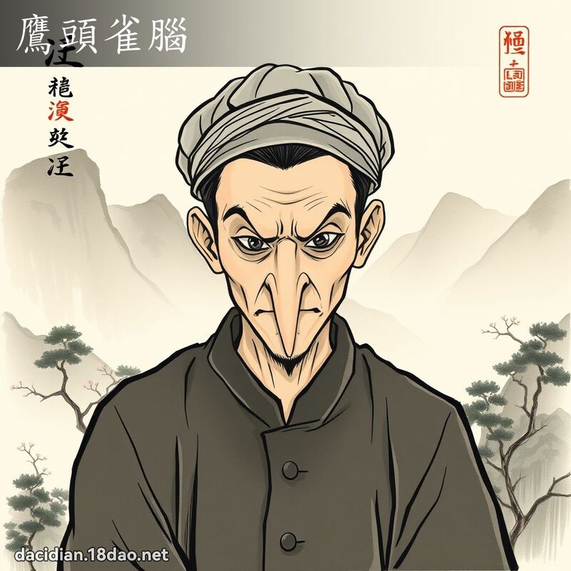 鷹頭雀腦 配图