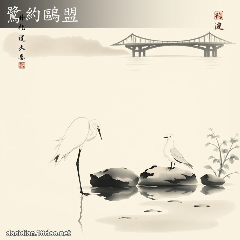 鷺約鷗盟 配图