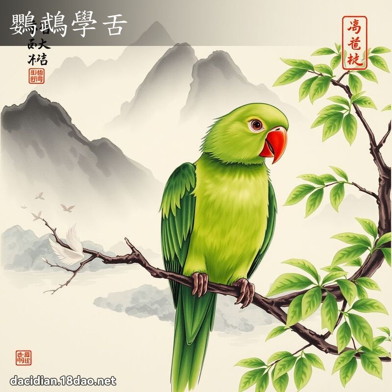 鸚鵡學舌 配图
