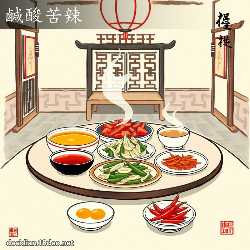 鹹酸苦辣 配图