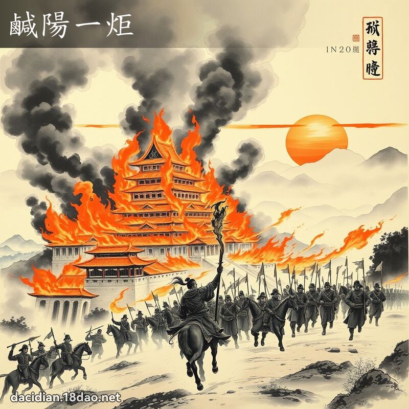 鹹陽一炬 配图