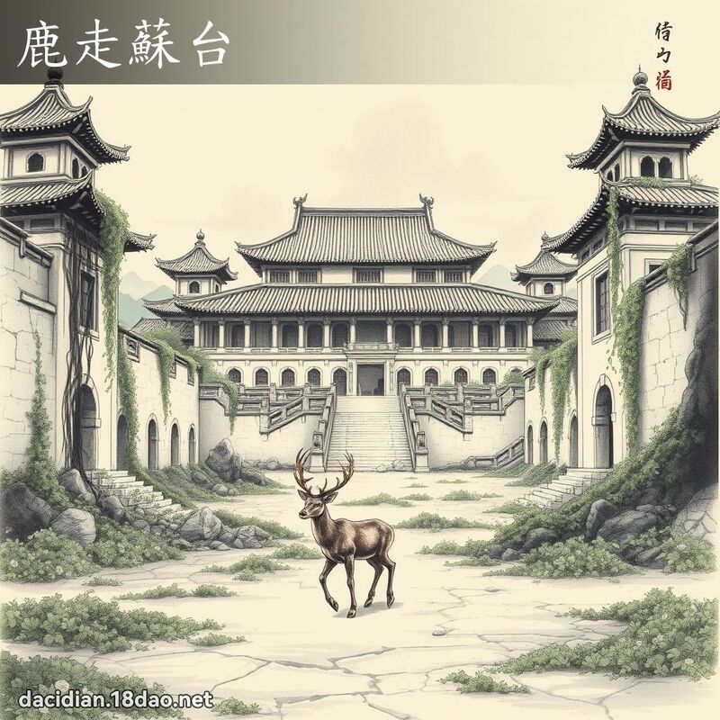 鹿走蘇台 配图