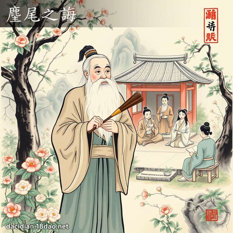 麈尾之誨 配图