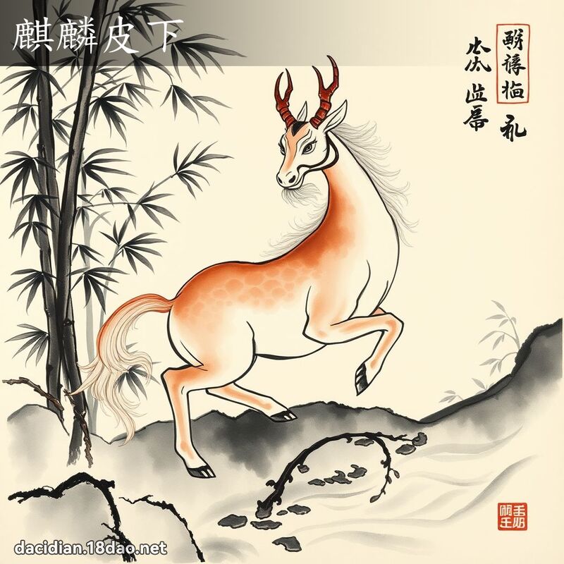 麒麟皮下 配图