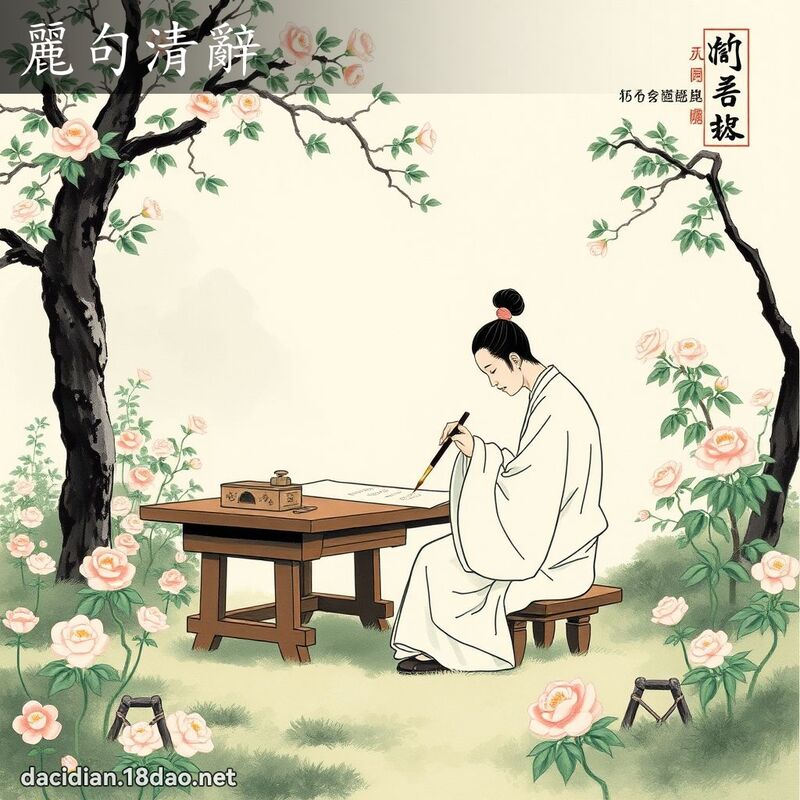 丽句清辞 配图