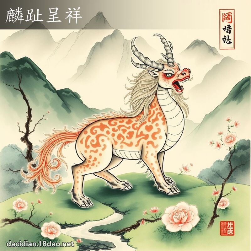 麟趾呈祥 配图