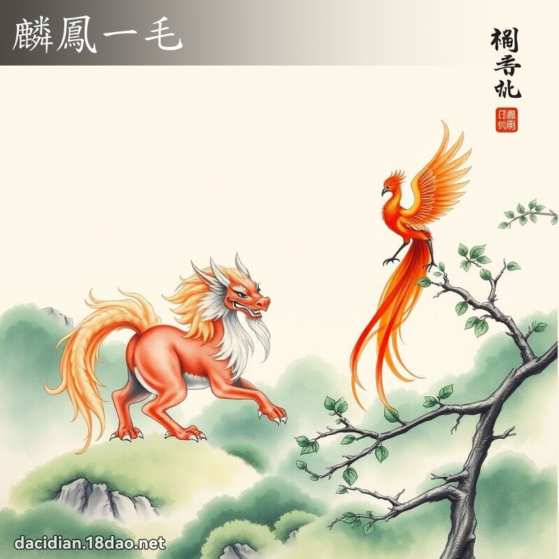 麟凤一毛 配图