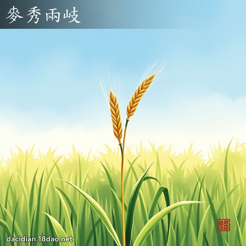 麦秀两岐 配图