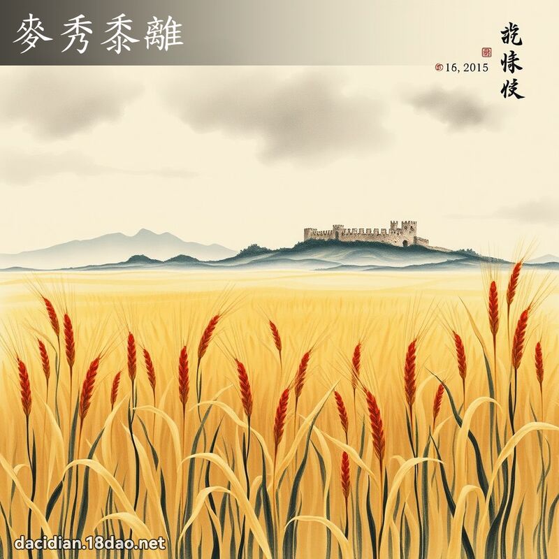 麦秀黍离 配图