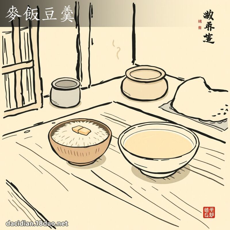 麦饭豆羹 配图