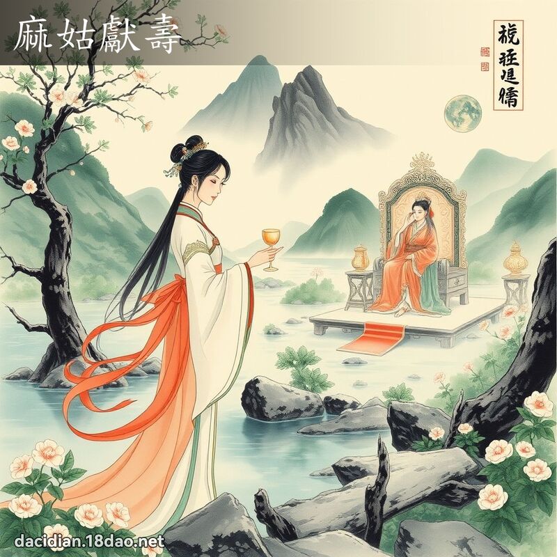 麻姑献寿 配图