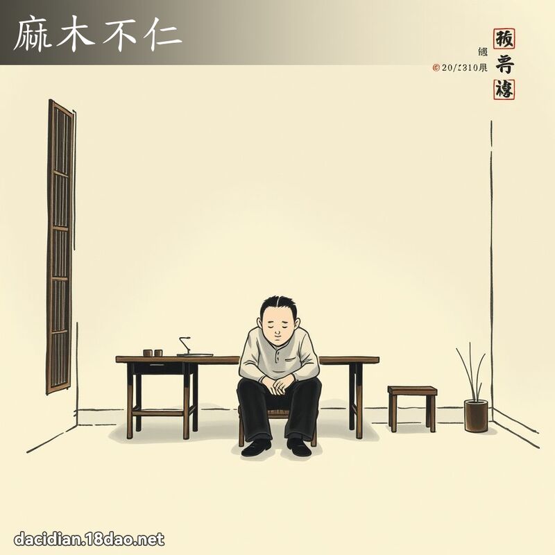 麻木不仁 配图