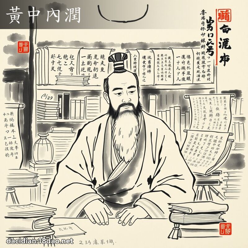 黄中內润 配图