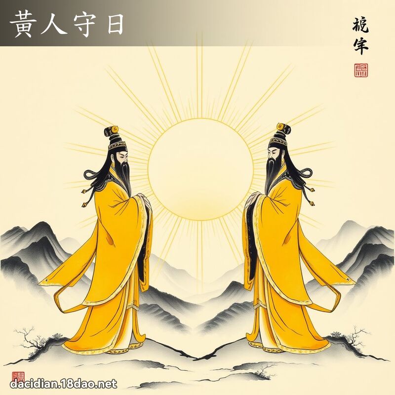 黄人守日 配图